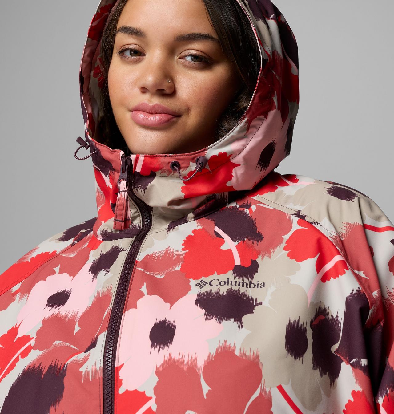 Women's Spire Valley™ Printed Windbreaker - Plus Size | 643 | 2X 6