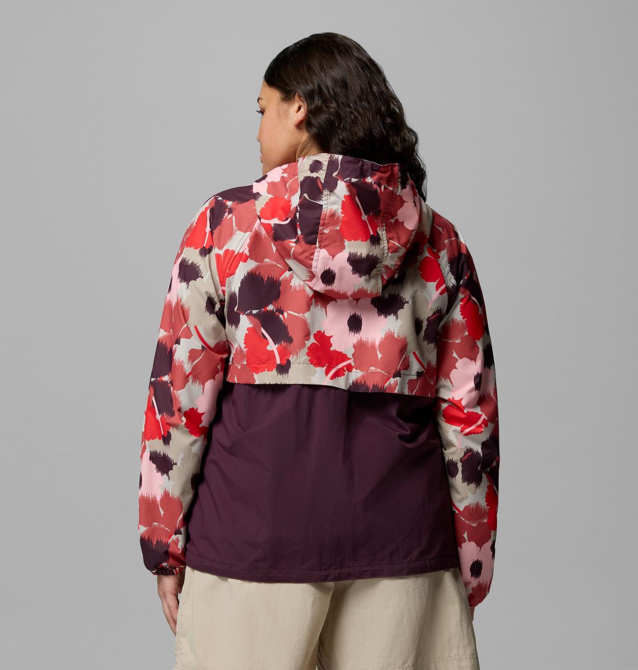 Women's Spire Valley™ Printed Windbreaker - Plus Size | 643 | 2X 3