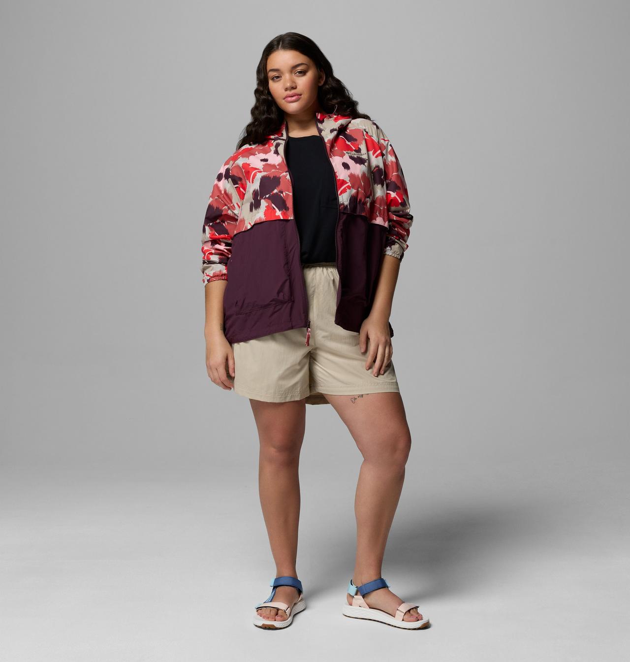 Women's Spire Valley™ Printed Windbreaker - Plus Size | 643 | 2X 2