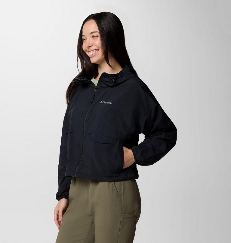 Spire Valley Cropped Windbreaker, Color: Black, image 3