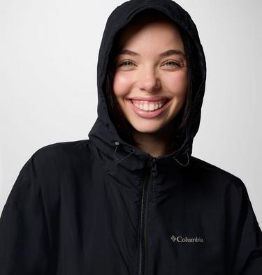 Women's Spire Valley Cropped Hooded Windbreaker, Color: Black, image 4