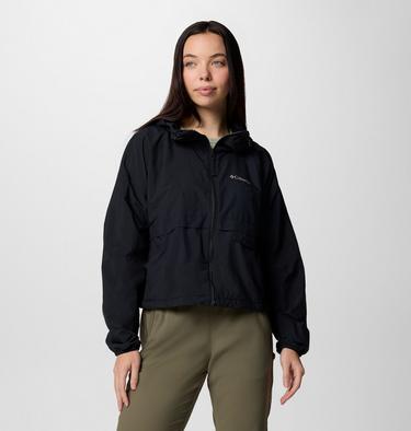Spire Valley Cropped Windbreaker, Color: Black, image 1