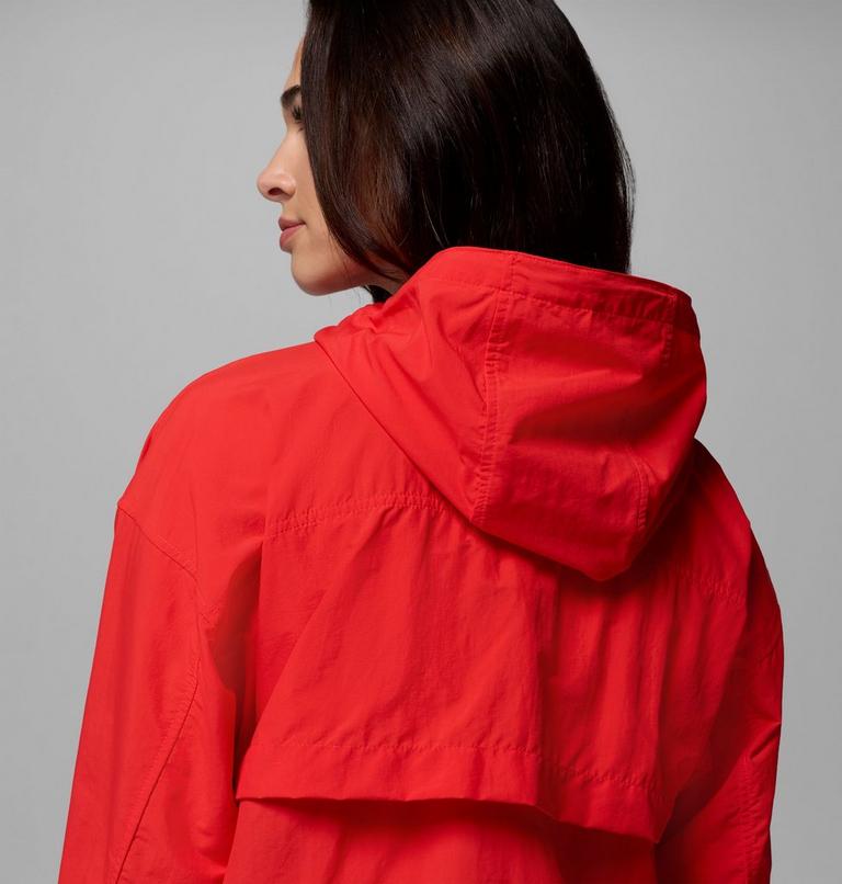 Coupe-vent Court &agrave; Capuche Spire Valley Femme, Color: Poppy Red, image 7