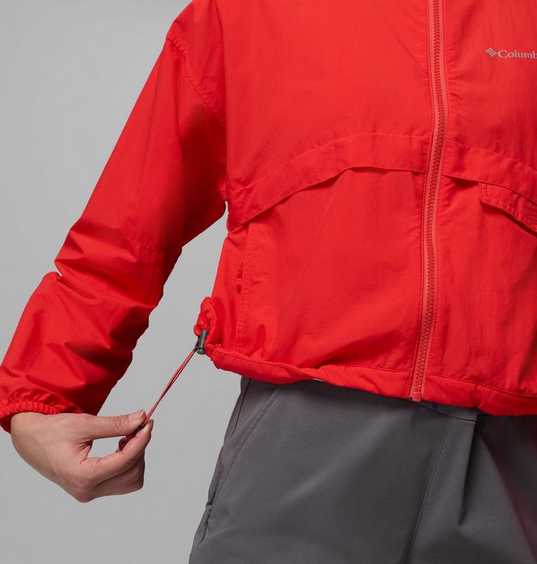 Coupe-vent Court &agrave; Capuche Spire Valley Femme, Color: Poppy Red, image 8