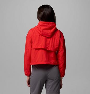 Coupe-vent Court &agrave; Capuche Spire Valley Femme, Color: Poppy Red, image 3