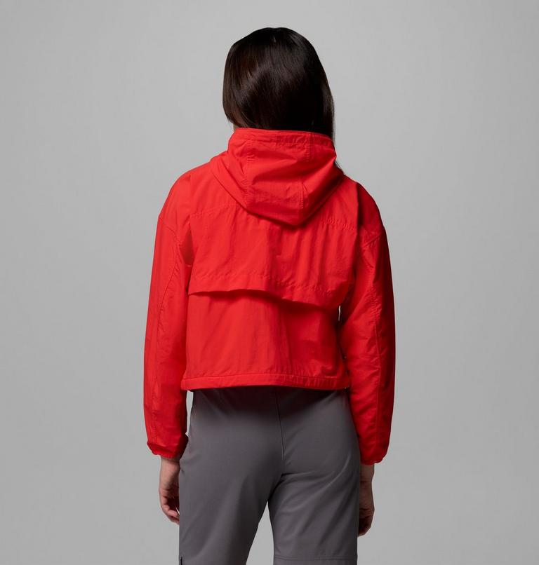 Coupe-vent Court &agrave; Capuche Spire Valley Femme, Color: Poppy Red, image 3