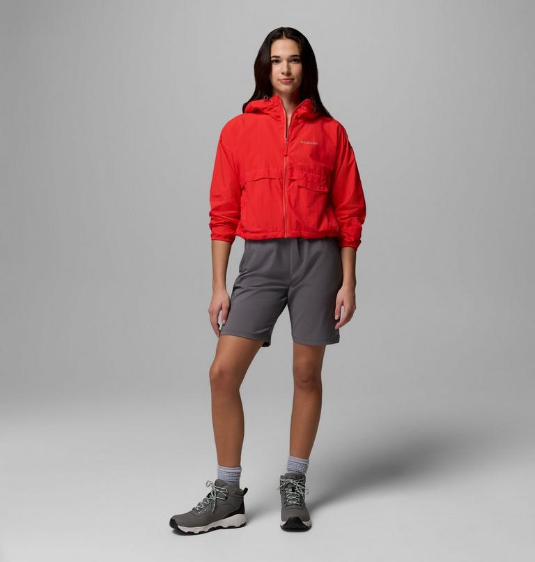 Coupe-vent Court &agrave; Capuche Spire Valley Femme, Color: Poppy Red, image 2