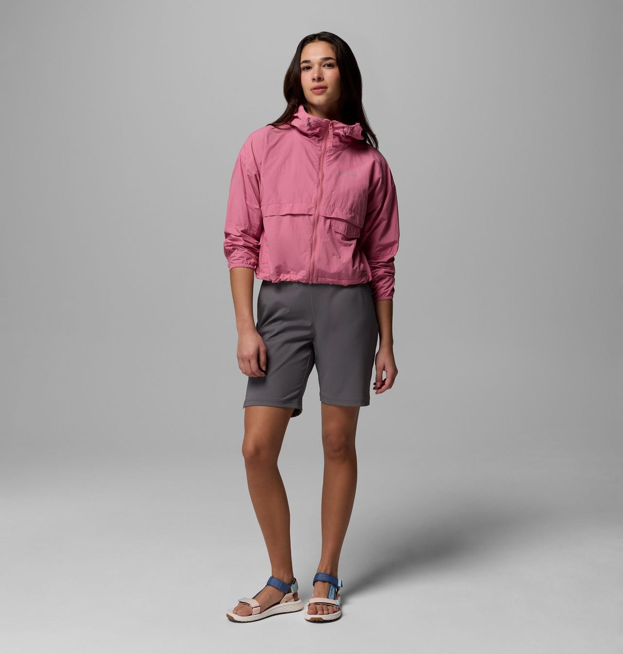 Women's Spire Valley™ Cropped Hooded Windbreaker | Columbia Sportswear