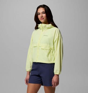 Spire Valley gecroppter Windbreaker mit Kapuze f&uuml;r Frauen, Color: Citron Haze, image 4