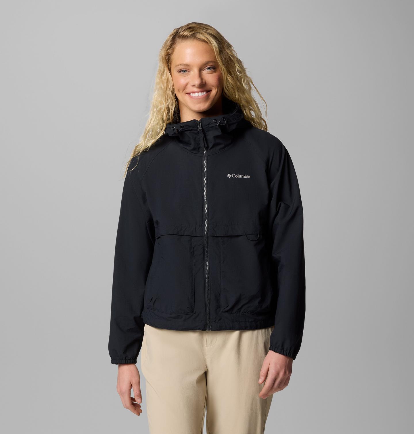 Женская куртка Columbia Spire Valley Windbreaker, цвет: Чёрный — фото 1