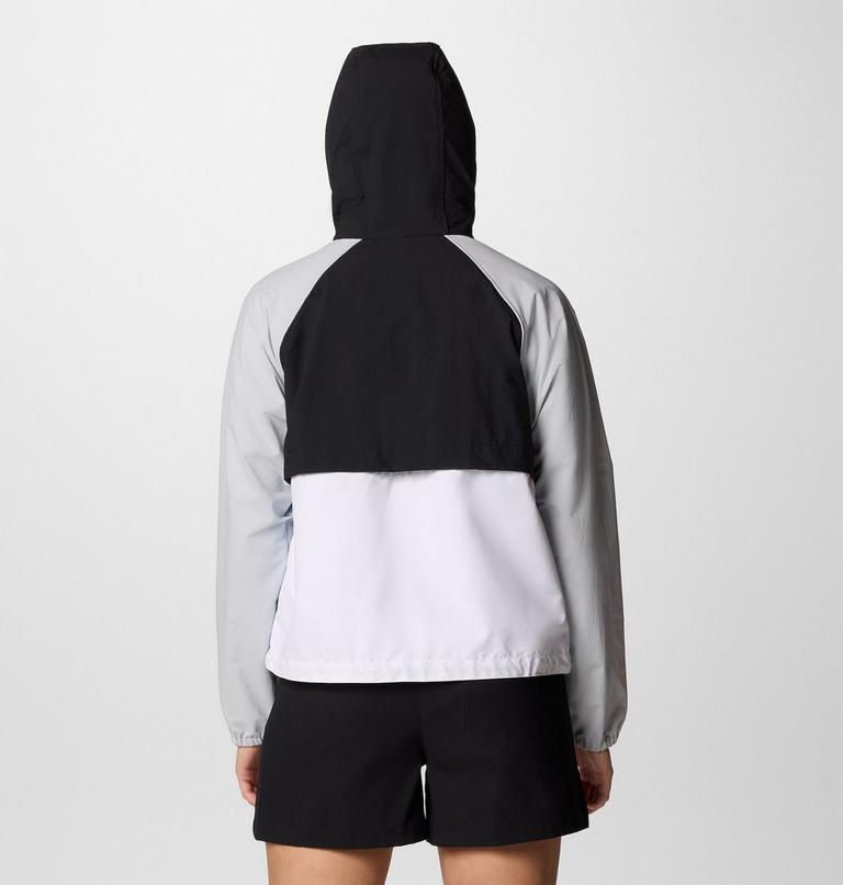 Coupe-vent &agrave; Capuche Spire Valley Femme, Color: White, Black, Cirrus Grey, image 2
