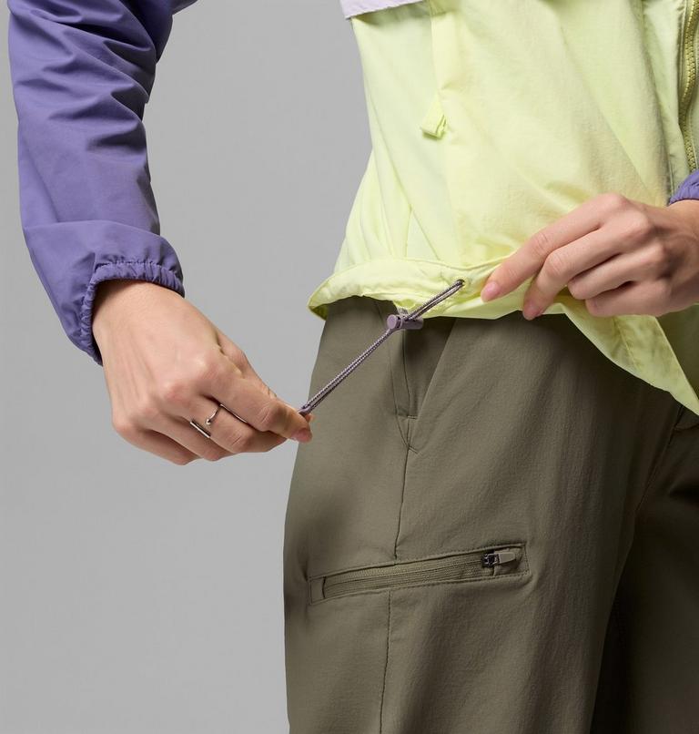 Cortavientos con capucha Spire Valley para mujer, Color: Citron Haze, Lavender Pearl, Stormwatch, image 7