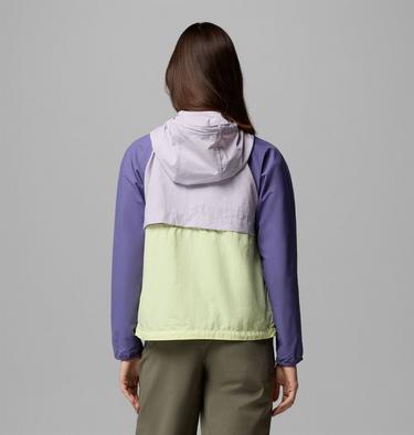 Cortavientos con capucha Spire Valley para mujer, Color: Citron Haze, Lavender Pearl, Stormwatch, image 3