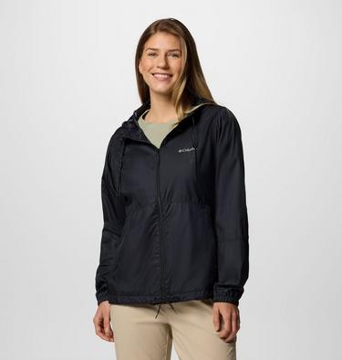 Women's Flash Forward II Hooded Windbreaker, Color: Black, image 1