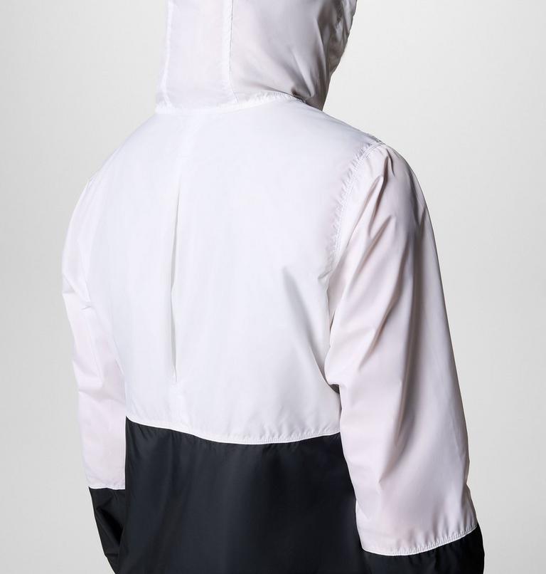 Women's Flash Forward II Hooded Windbreaker, Color: White, Black, image 5