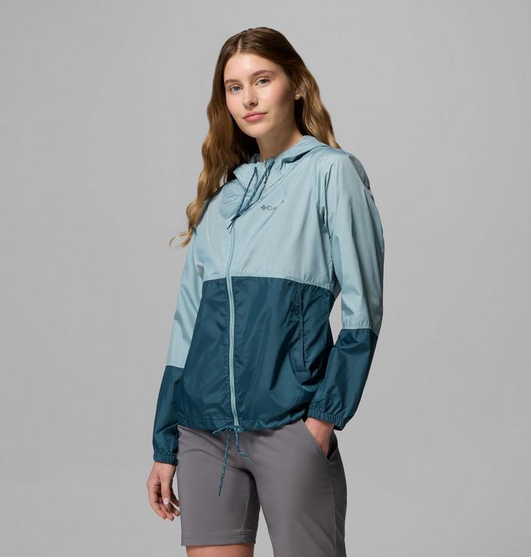 Women's Flash Forward II Hooded Windbreaker, Color: Crushed Blue, Everblue, image 4