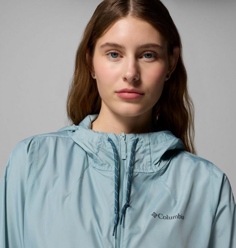 Women's Flash Forward II Hooded Windbreaker, Color: Crushed Blue, Everblue, image 6