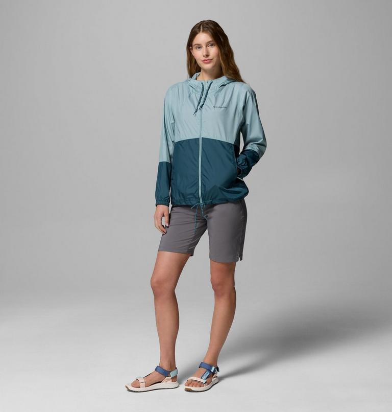 Women's Flash Forward II Hooded Windbreaker, Color: Crushed Blue, Everblue, image 2
