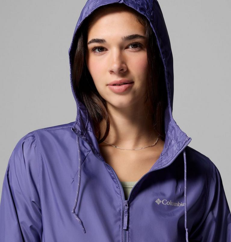 Women's Flash Forward II Hooded Windbreaker, Color: Stormwatch, Lavender Pearl, image 6