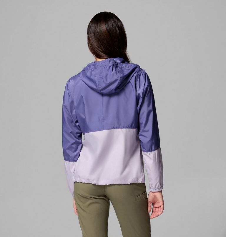 Women's Flash Forward II Hooded Windbreaker, Color: Stormwatch, Lavender Pearl, image 3