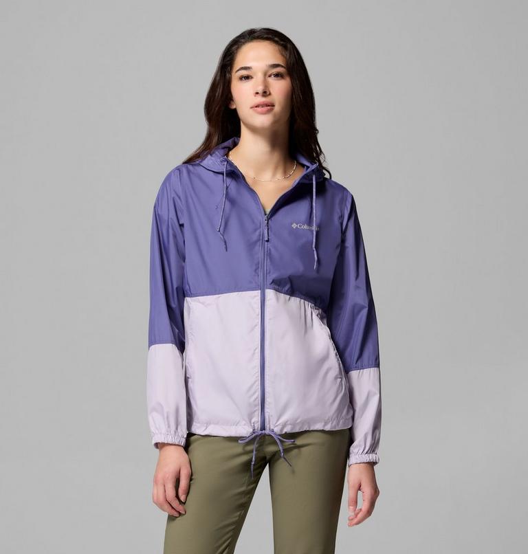Women's Flash Forward II Hooded Windbreaker, Color: Stormwatch, Lavender Pearl, image 1