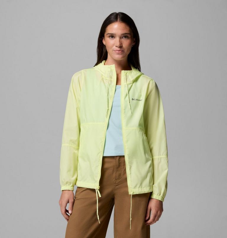 Women's Flash Forward II Hooded Windbreaker, Color: Citron Haze, image 1