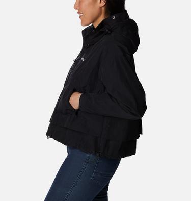 Women's Paracutie II Hooded Windbreaker, Color: Black, image 11