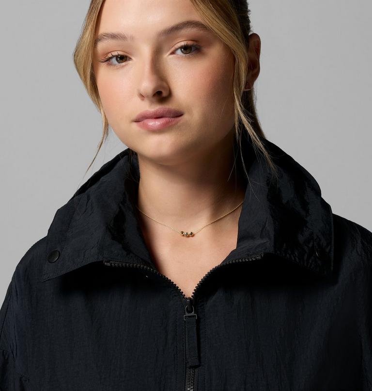 Women's Paracutie II Hooded Windbreaker, Color: Black, image 6