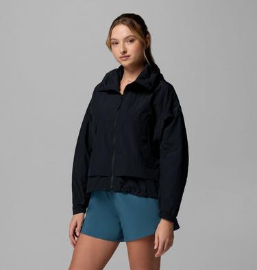 Women's Paracutie II Hooded Windbreaker, Color: Black, image 5