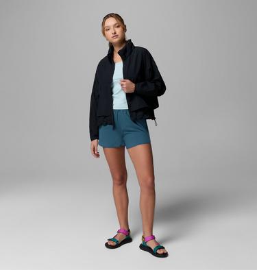 Women's Paracutie II Hooded Windbreaker, Color: Black, image 6