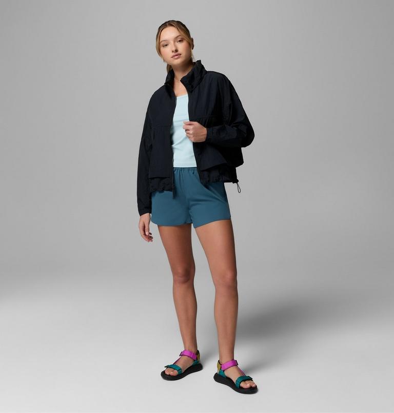 Women's Paracutie II Hooded Windbreaker, Color: Black, image 2