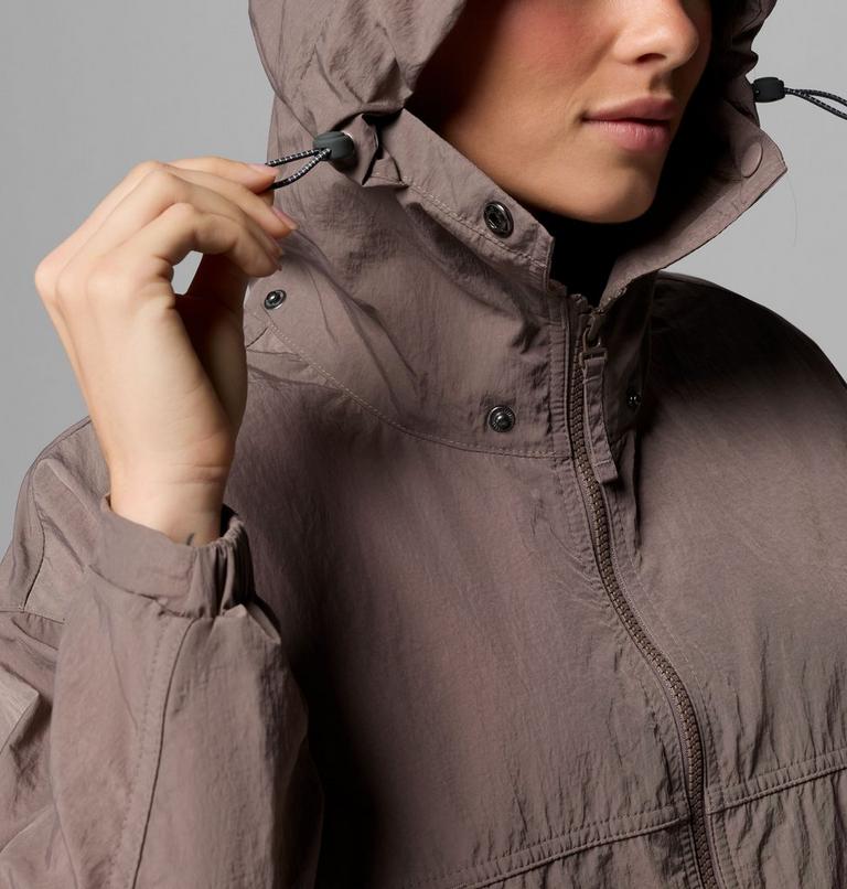 Women's Paracutie II Hooded Windbreaker, Color: Iron, image 7