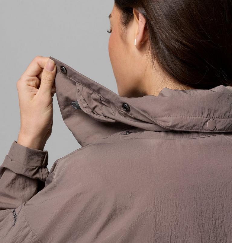Women's Paracutie II Hooded Windbreaker, Color: Iron, image 8