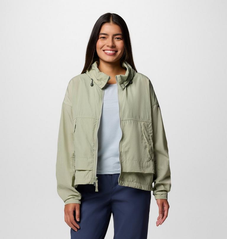 Women's Paracutie II Hooded Windbreaker, Color: Safari, image 9