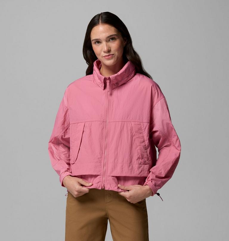 Women's Paracutie II Hooded Windbreaker, Color: Rosette, image 5