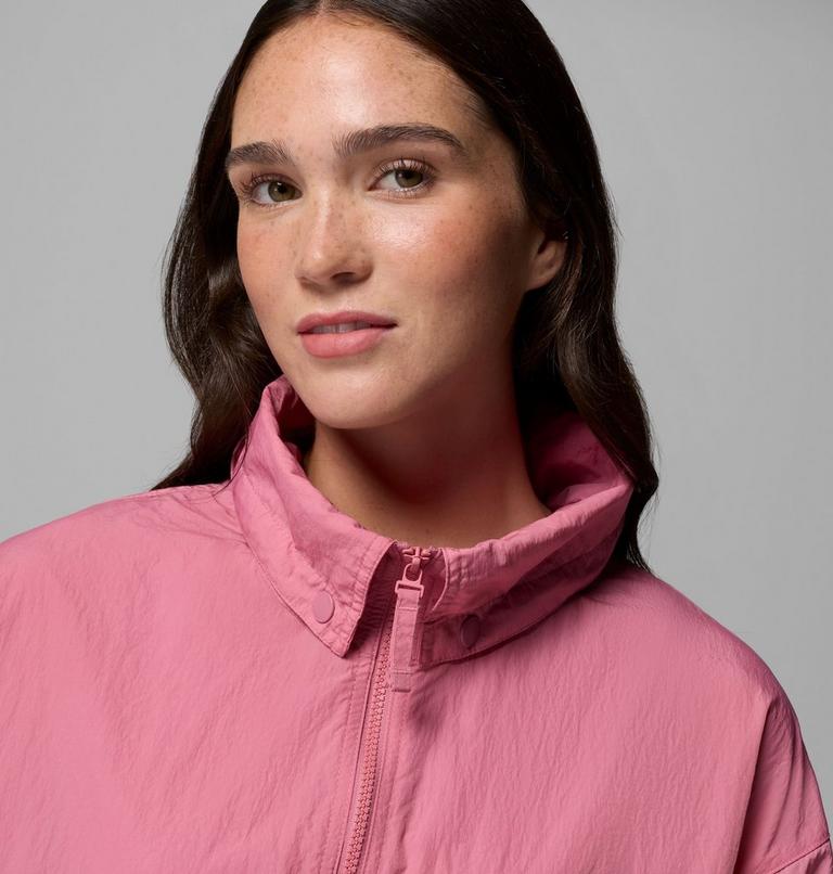 Women's Paracutie II Hooded Windbreaker, Color: Rosette, image 6