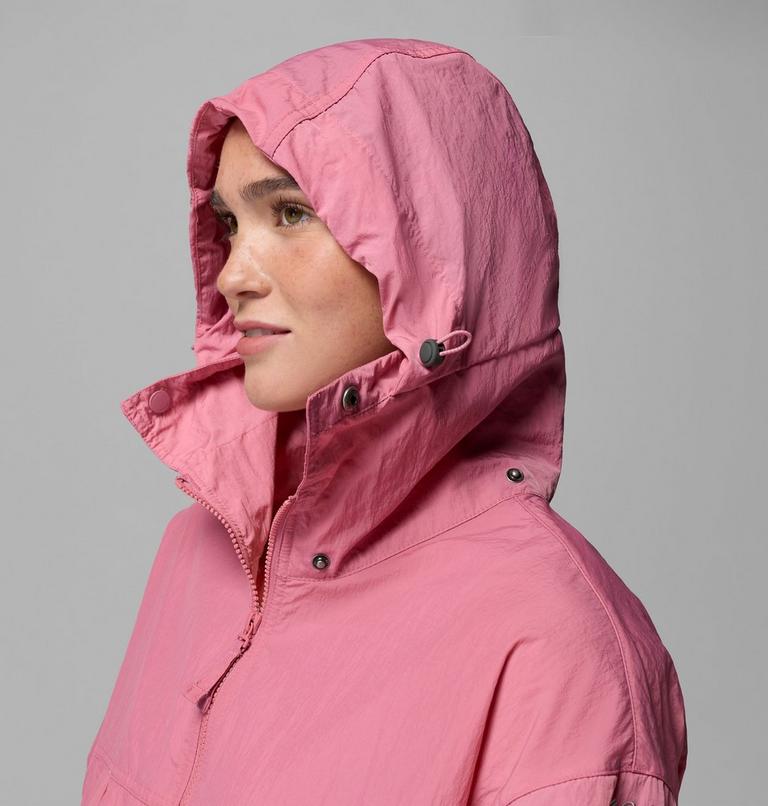Women's Paracutie II Hooded Windbreaker, Color: Rosette, image 7