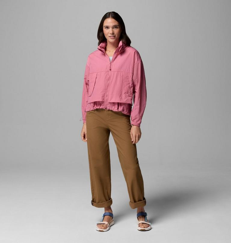 Women's Paracutie II Hooded Windbreaker, Color: Rosette, image 2