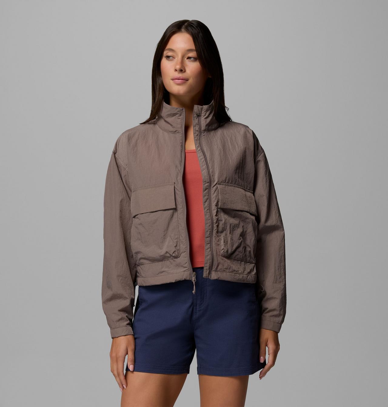 Women's Paracutie Cropped Cargo Windbreaker 5