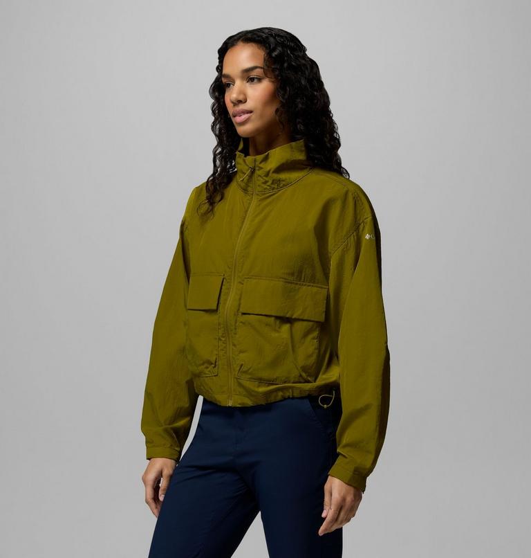 Paracutie gecroppter Cargo-Windbreaker f&uuml;r Frauen, Color: Mossy Green, image 4
