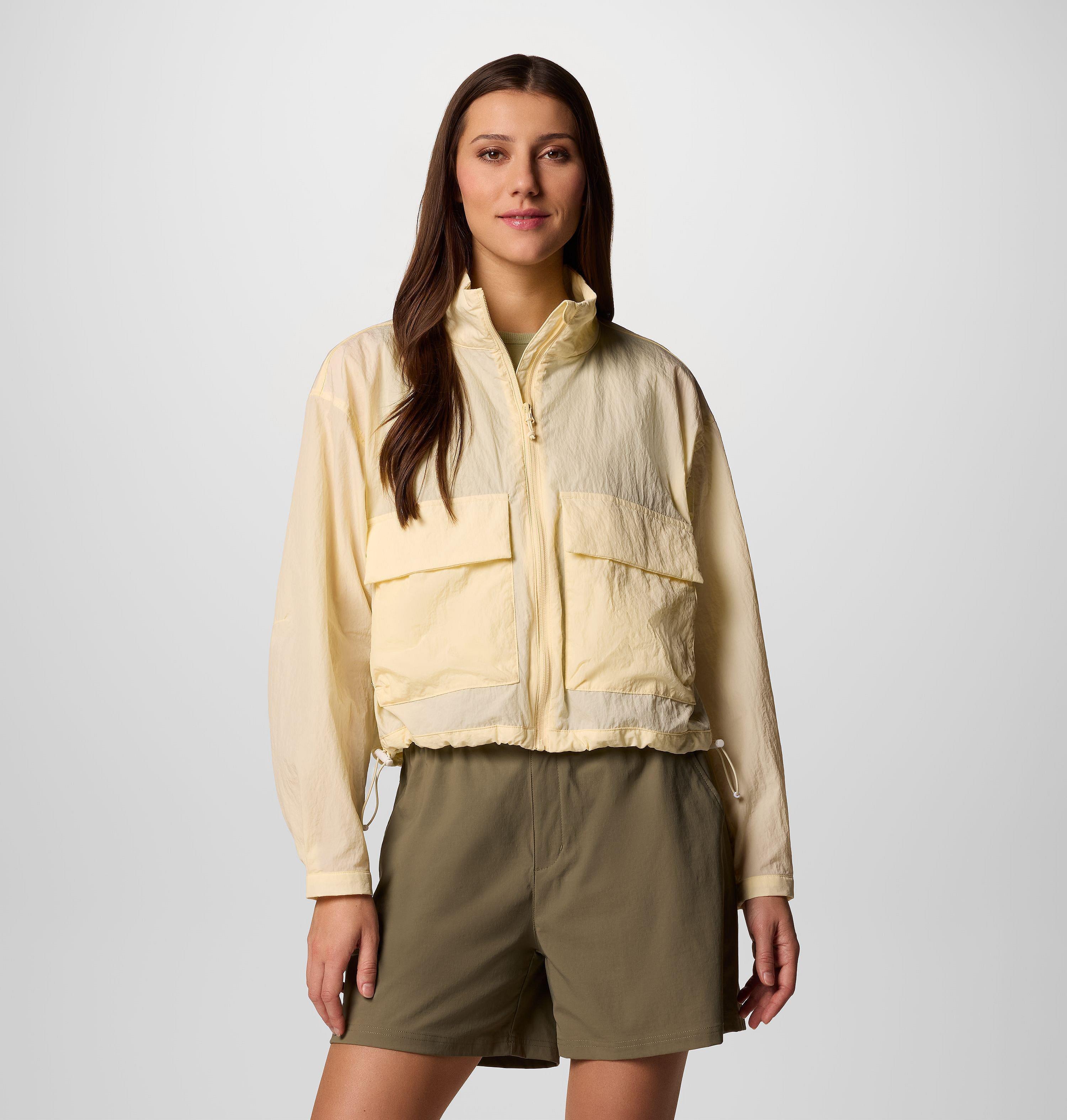 Columbia Women's Paracutie Cropped Cargo Windbreaker-