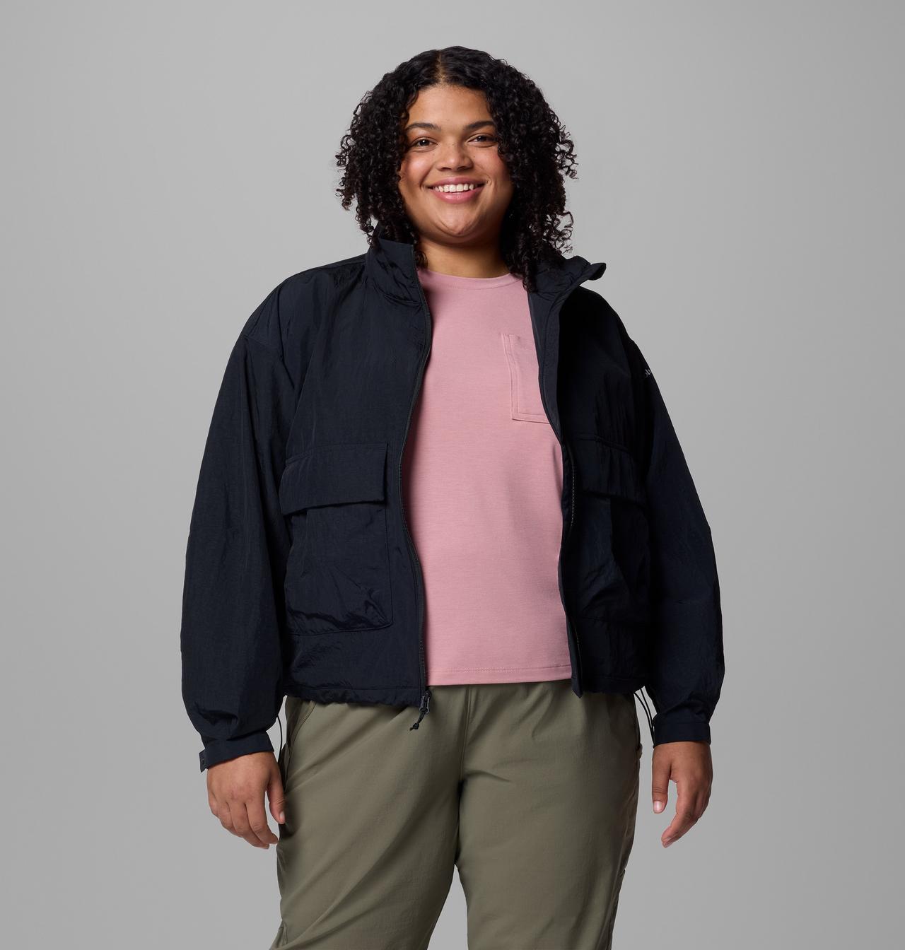 Women's Paracutie™ Cropped Cargo Windbreaker - Plus Size 6