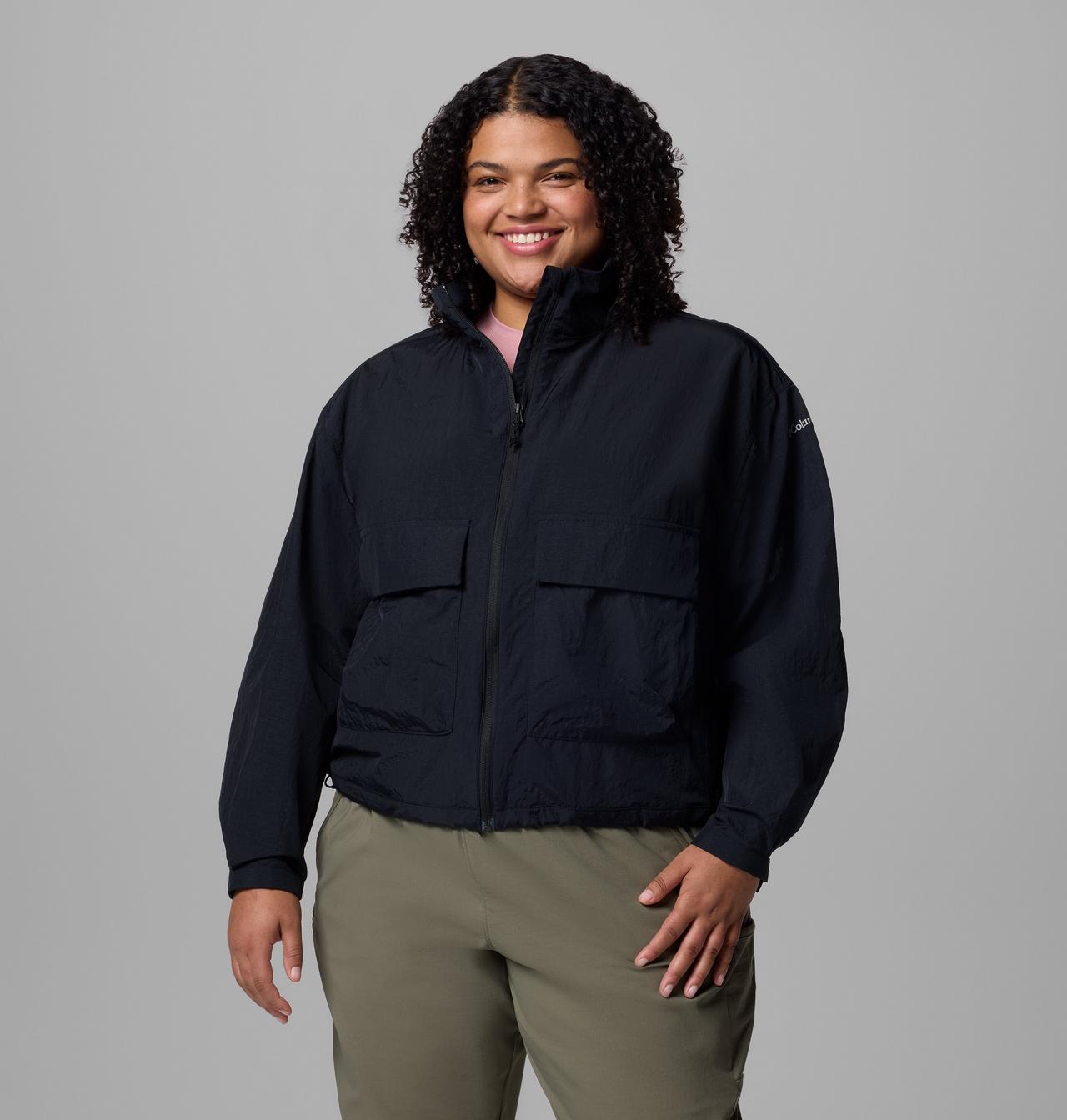 Women's Paracutie™ Cropped Cargo Windbreaker - Plus Size 1