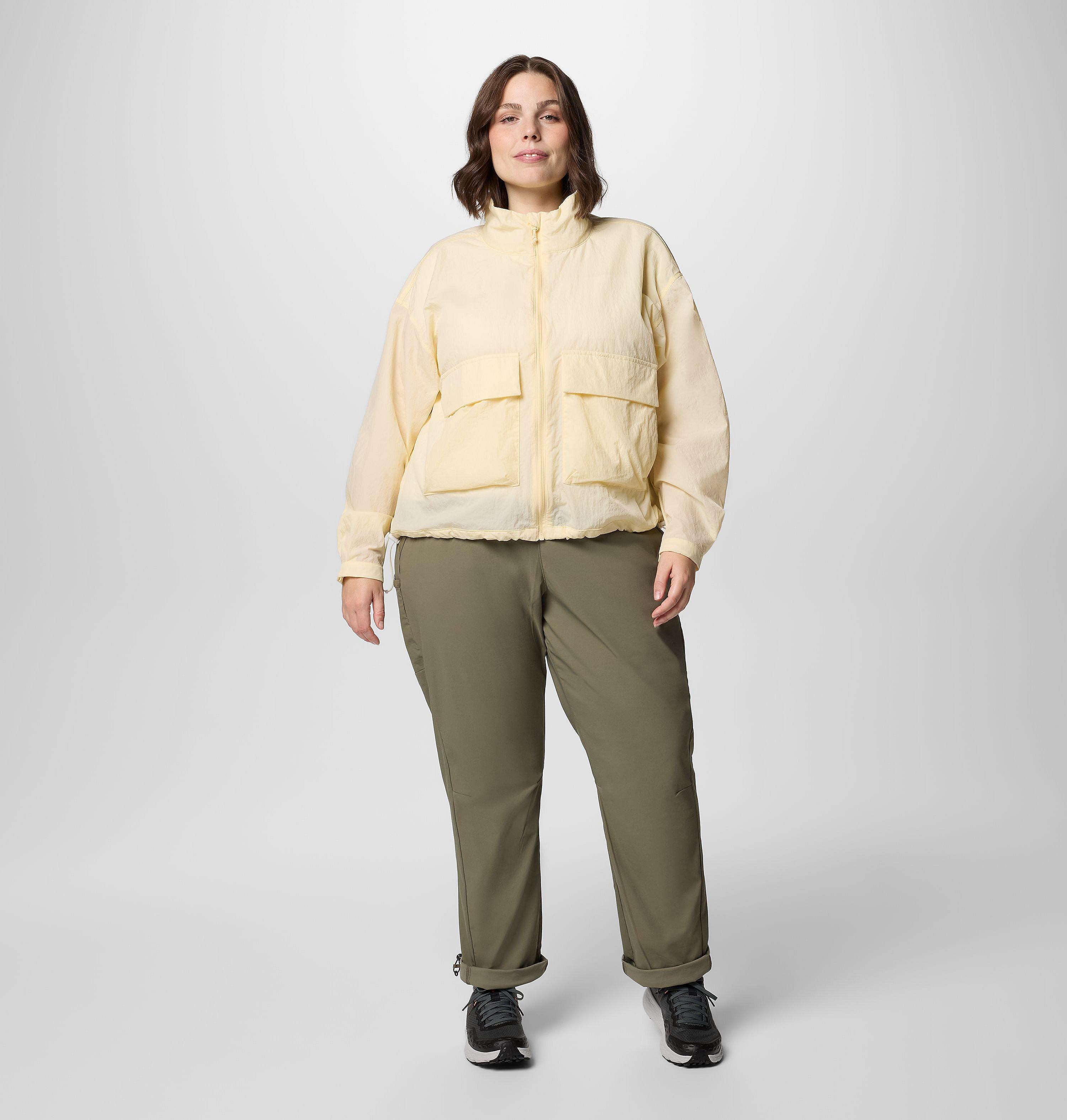 Women's Paracutie Cropped Cargo Windbreaker - Plus Size 8