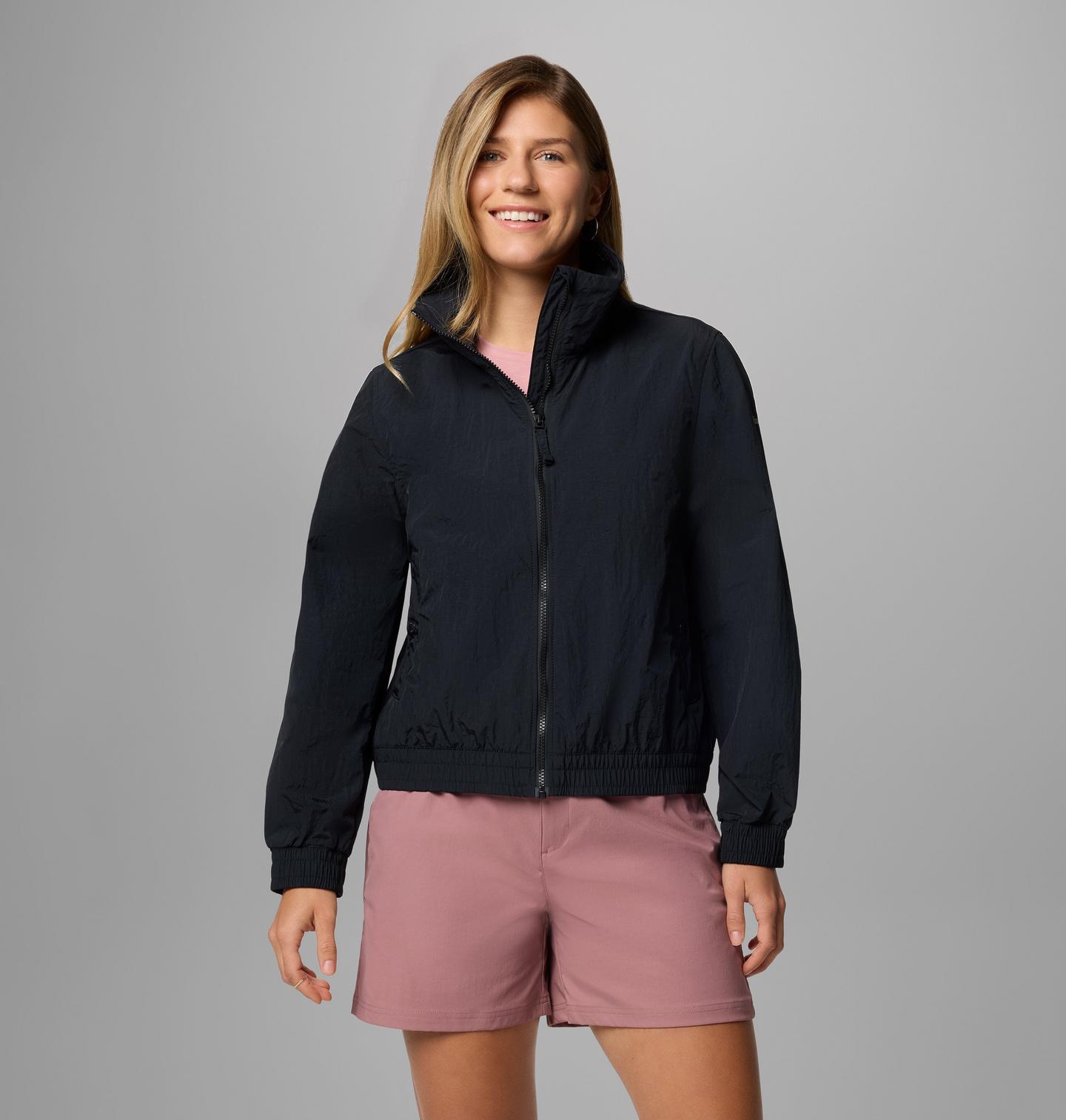 Женская куртка Columbia Time Is Right II Windbreaker, цвет: Чёрный — фото 1