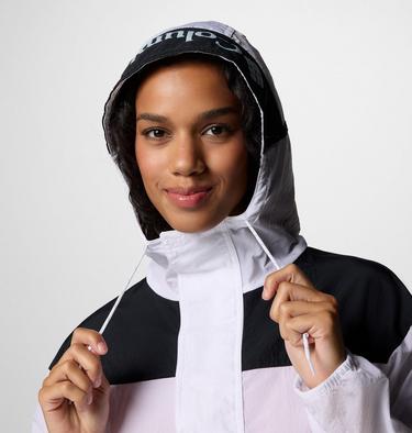 Women's Challenger II Windbreaker, Color: White, Black, image 4
