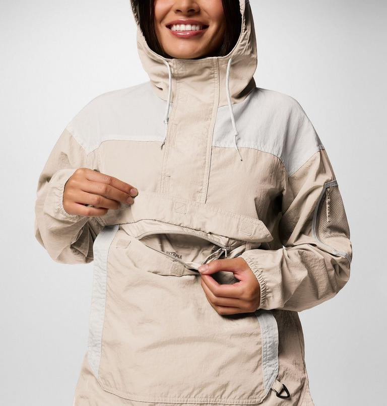 Women's Challenger II Windbreaker, Color: Dark Stone, White, image 6