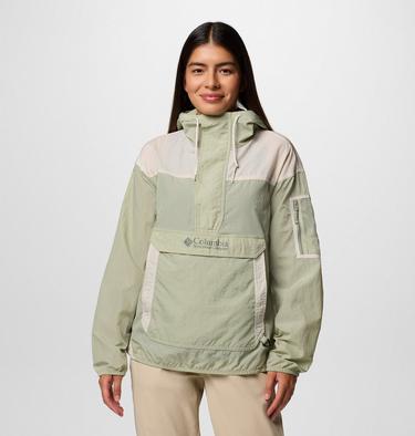 Women's Challenger II Windbreaker, Color: Safari, Dark Stone, image 1