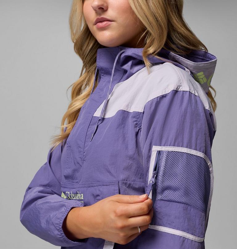 Women's Challenger II Windbreaker, Color: Stormwatch, Lavender Pearl, image 6
