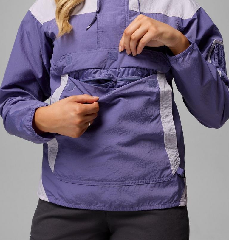 Women's Challenger II Windbreaker, Color: Stormwatch, Lavender Pearl, image 7